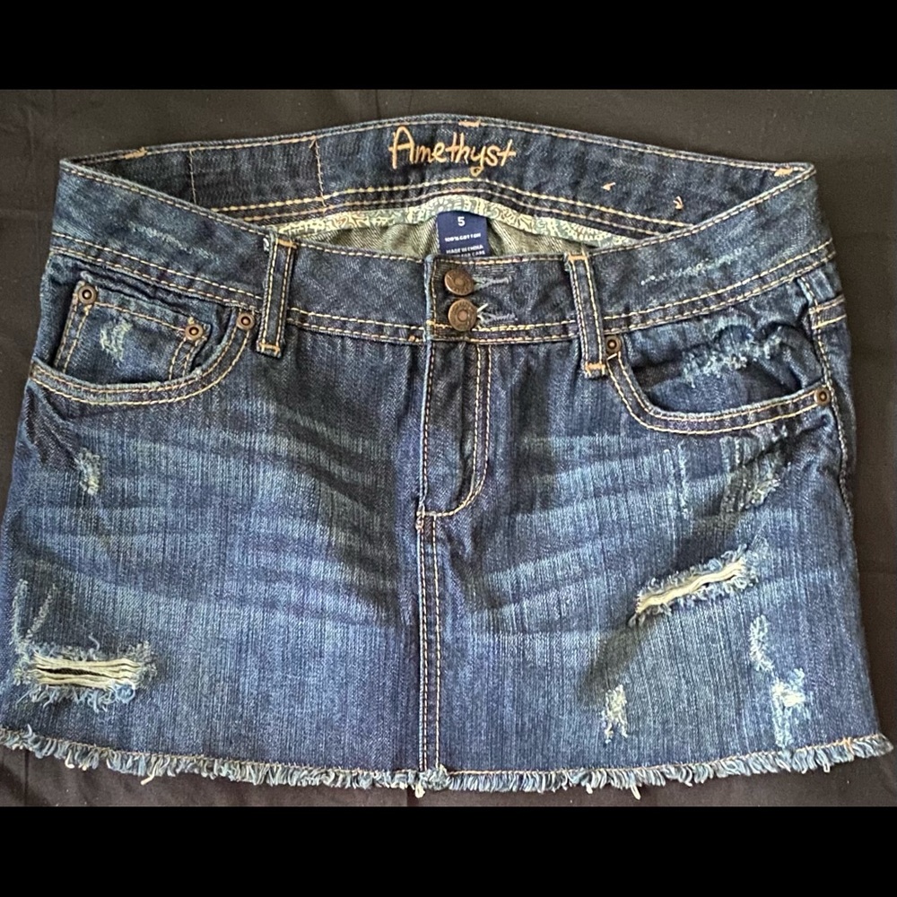 Vintage Amethyst mini denim skirt
